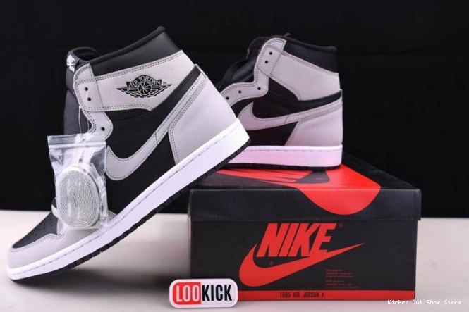 Kick Theory High Smoke Black Air Jordan 1 White Retro 555088-035 Grey Light 0707
